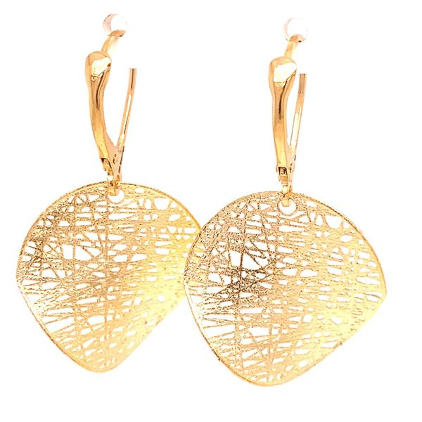 Circle Leverback Earrings Image 3 Blue Marlin Jewelry, Inc. Islamorada, FL