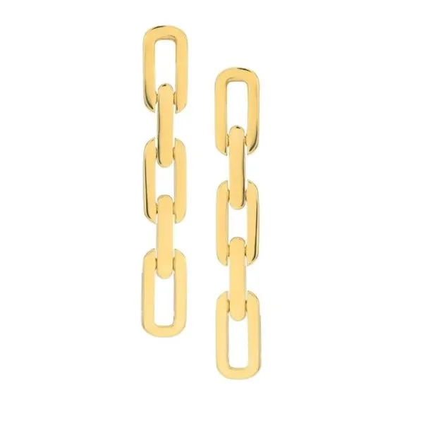 Roberto Coin Navarra 3 Link Drop Earrings Blue Marlin Jewelry, Inc. Islamorada, FL