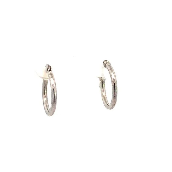 14K White Gold Hoop Earrings Blue Marlin Jewelry, Inc. Islamorada, FL