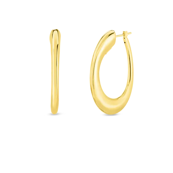 Oro Classic Hoop Earrings Blue Marlin Jewelry, Inc. Islamorada, FL