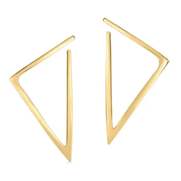 Roberto Coin Large Triangle Gold Earrings Blue Marlin Jewelry, Inc. Islamorada, FL