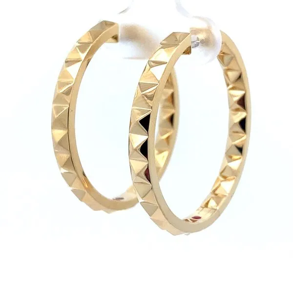Roberto Coin Obelisco Hoop Earrings Blue Marlin Jewelry, Inc. Islamorada, FL