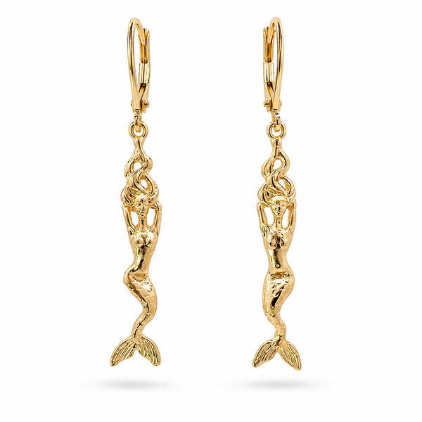 14K Yellow Gold Dangle Women's Earrings Blue Marlin Jewelry, Inc. Islamorada, FL