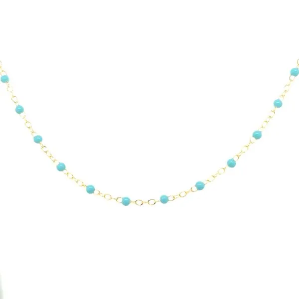 Turquoise Enameled 18