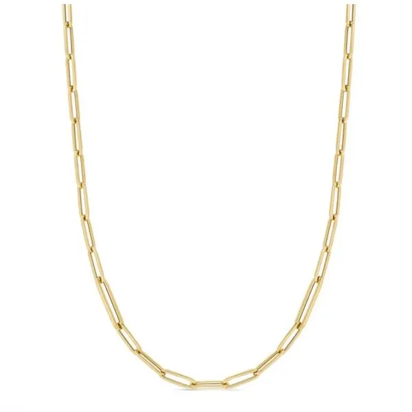 Roberto Coin Paperclip Chain Necklace Blue Marlin Jewelry, Inc. Islamorada, FL