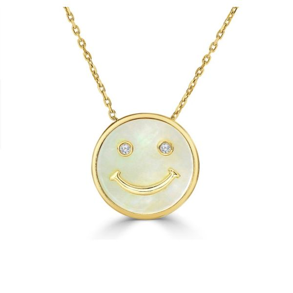 Frederic Sage Mother of Pearl Happy Face Necklace Blue Marlin Jewelry, Inc. Islamorada, FL