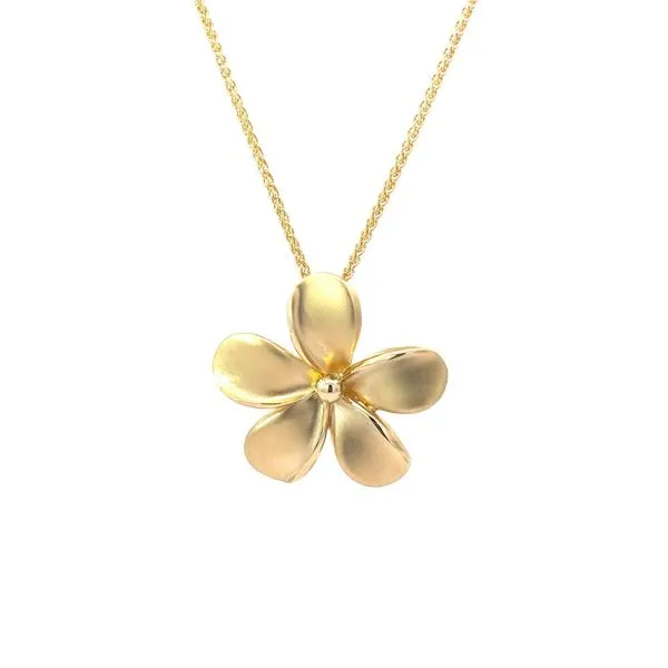 14K Plumeria Pendant Blue Marlin Jewelry, Inc. Islamorada, FL