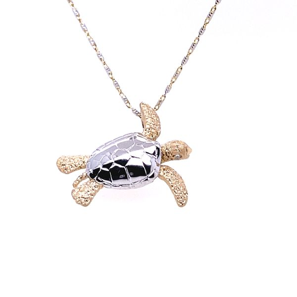 Denny Wong Sea Turtle Pendant with Diamonds Blue Marlin Jewelry, Inc. Islamorada, FL