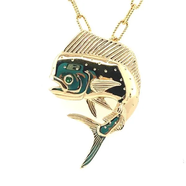Bull Dolphin Fish Pendant Blue Marlin Jewelry, Inc. Islamorada, FL