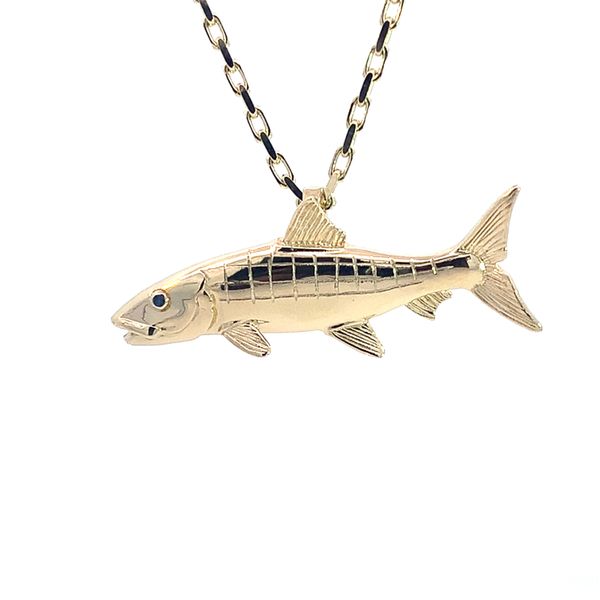14K Bonefish Pendant Blue Marlin Jewelry, Inc. Islamorada, FL