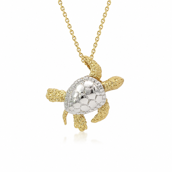 14K Sea Turtle Pendant Blue Marlin Jewelry, Inc. Islamorada, FL