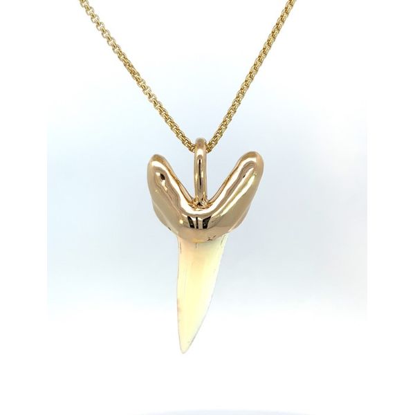 14K Gold Capped Mako Tooth Blue Marlin Jewelry, Inc. Islamorada, FL