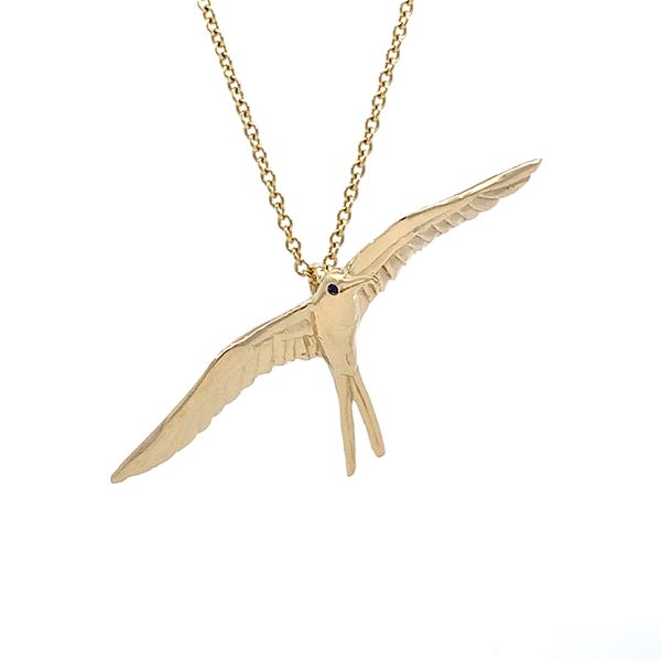 14K Frigate Bird Pendant Blue Marlin Jewelry, Inc. Islamorada, FL