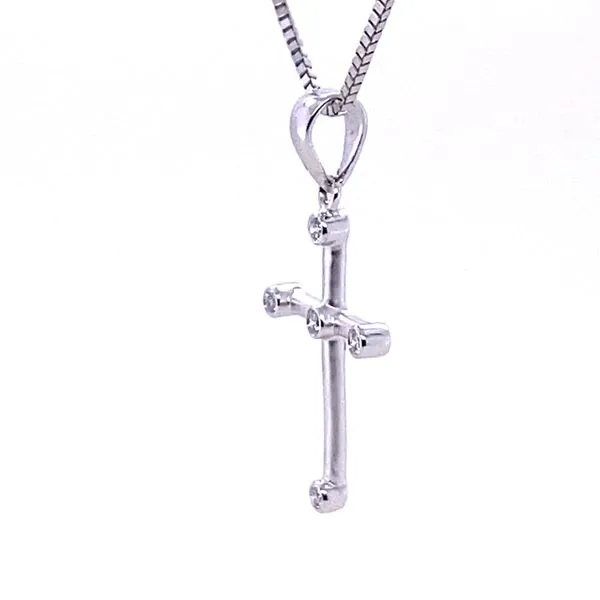Platinum Cross Pendant Image 2 Blue Marlin Jewelry, Inc. Islamorada, FL