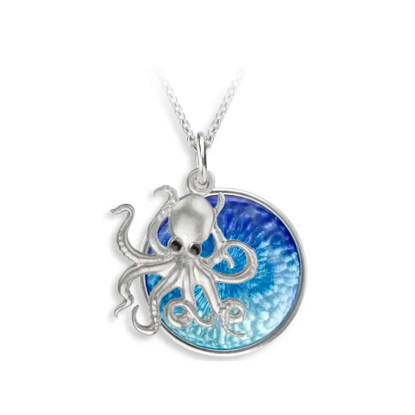 NICOLE BARR BLUE OCTOPUS NECKLACE Blue Marlin Jewelry, Inc. Islamorada, FL