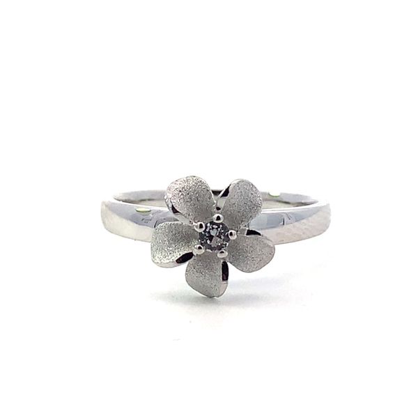 Precious Silver Plumeria Ring Blue Marlin Jewelry, Inc. Islamorada, FL