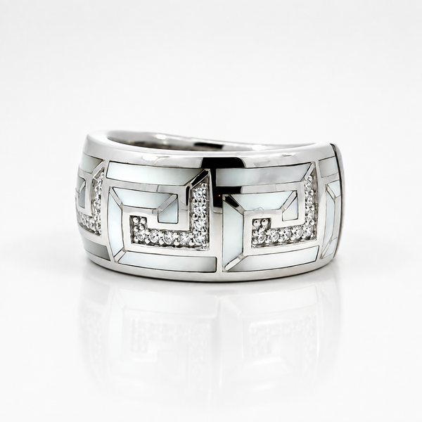 Belle Etoile Greek Key Ring Blue Marlin Jewelry, Inc. Islamorada, FL