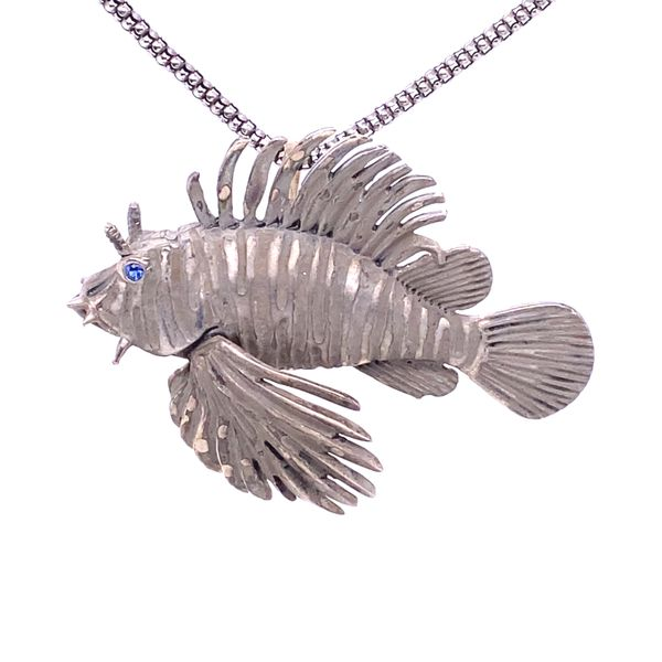 Silver Lionfish Pendant Blue Marlin Jewelry, Inc. Islamorada, FL