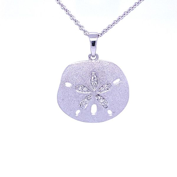 Denny Wong Silver Sand Dollar Pendant Blue Marlin Jewelry, Inc. Islamorada, FL