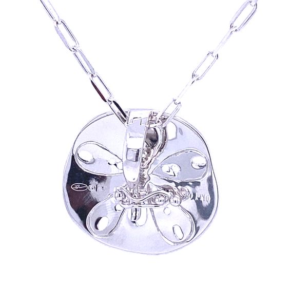 Denny Wong Silver Sand Dollar Pendant/Slide Image 3 Blue Marlin Jewelry, Inc. Islamorada, FL