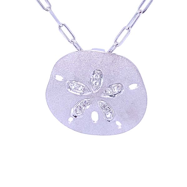 Denny Wong Silver Sand Dollar Pendant/Slide Blue Marlin Jewelry, Inc. Islamorada, FL
