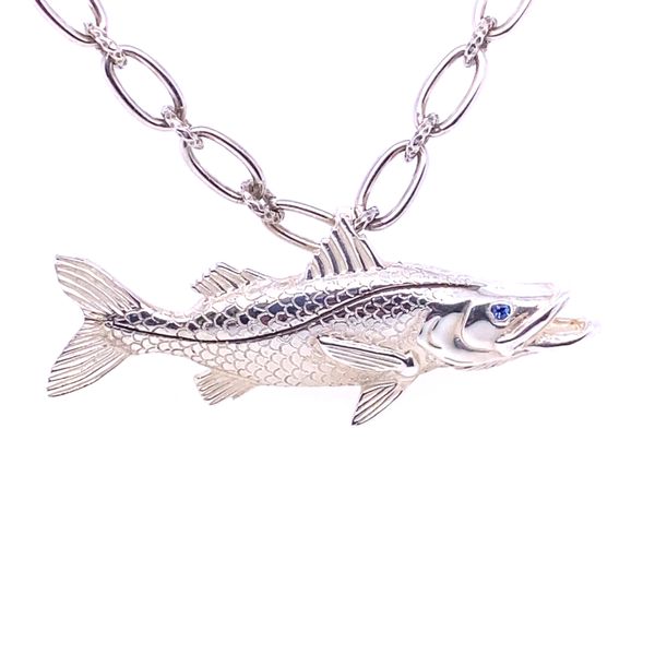 Silver Snook Pendant Blue Marlin Jewelry, Inc. Islamorada, FL