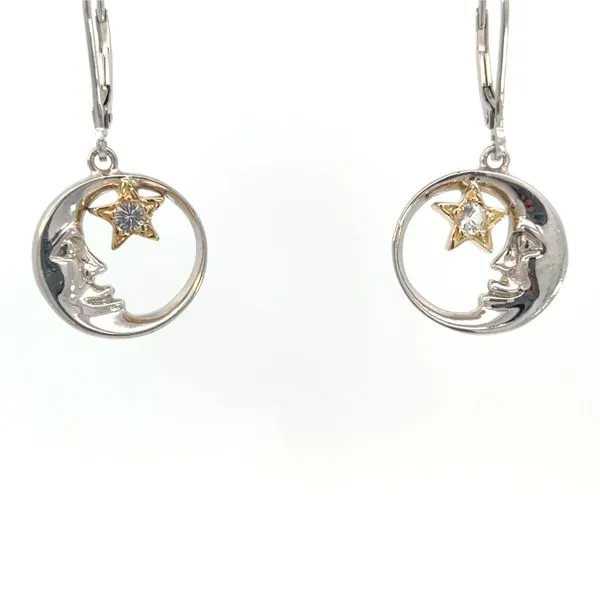 Moon and Star Earrings Blue Marlin Jewelry, Inc. Islamorada, FL
