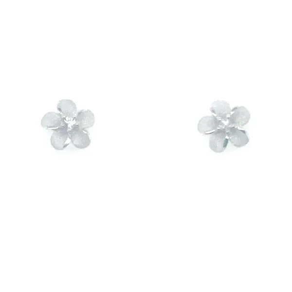Denny Wong Plummeria Flower Earrings Blue Marlin Jewelry, Inc. Islamorada, FL