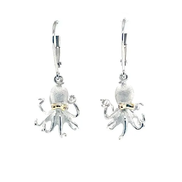 Denny Wong Silver Octopus Earrings Blue Marlin Jewelry, Inc. Islamorada, FL