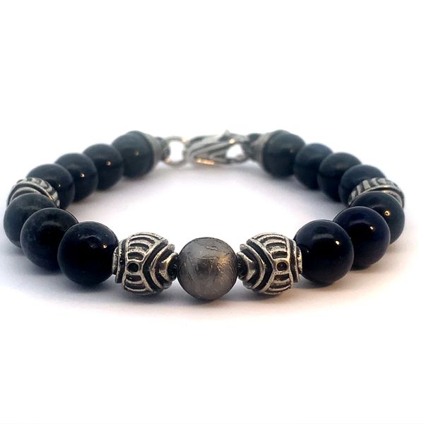 Sterling Silver Bead ctw Dumortierite Bracelet Blue Marlin Jewelry, Inc. Islamorada, FL