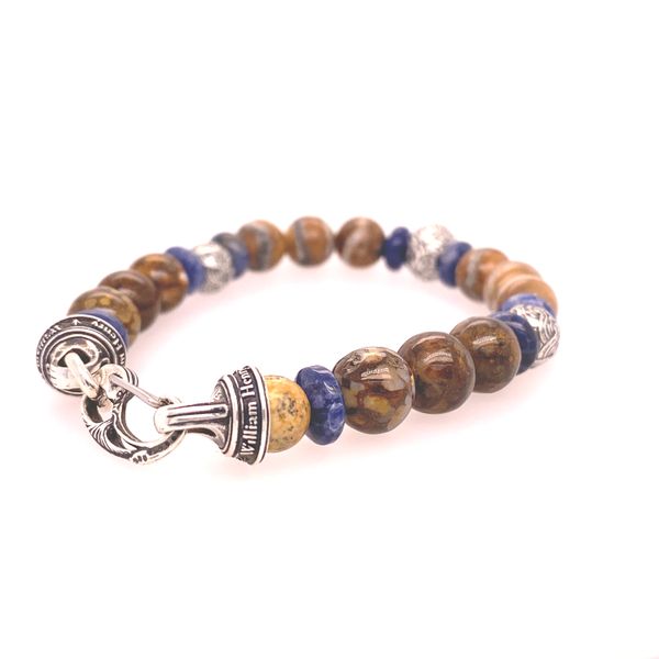 William Henry Sand and Sea Fire Opal, Sodalite and Wooly Mammoth Beaded Bracelet Image 2 Blue Marlin Jewelry, Inc. Islamorada, FL