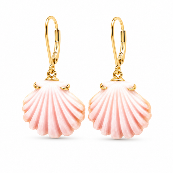Denny Wong Shell/Conch Shell Leverback Earrings Blue Marlin Jewelry, Inc. Islamorada, FL
