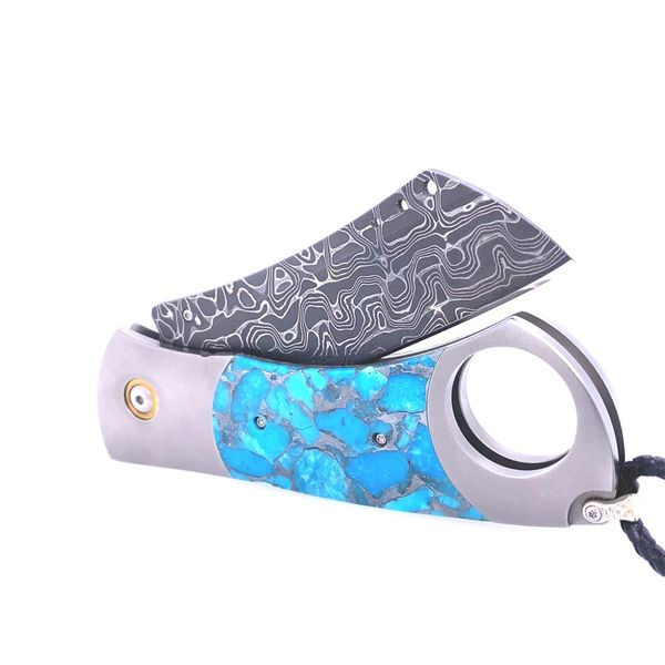 William Henry Kingsman Damascus Intrepid Blade Cigar Cutter Image 2 Blue Marlin Jewelry, Inc. Islamorada, FL