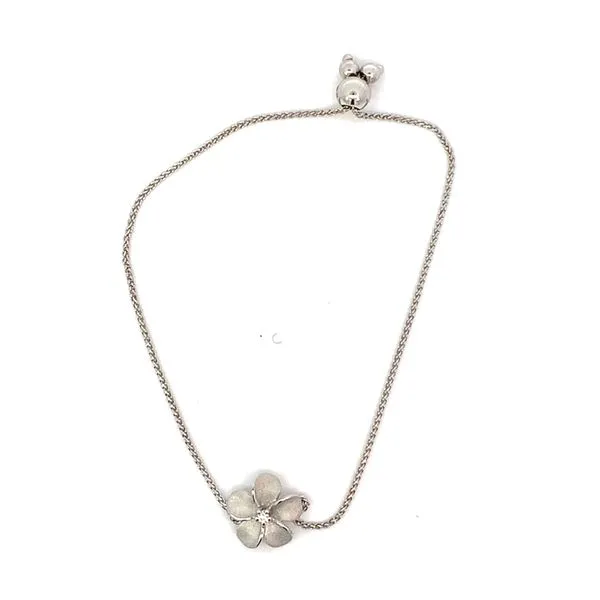14KW Diamond Plumeria Bracelet Blue Marlin Jewelry, Inc. Islamorada, FL
