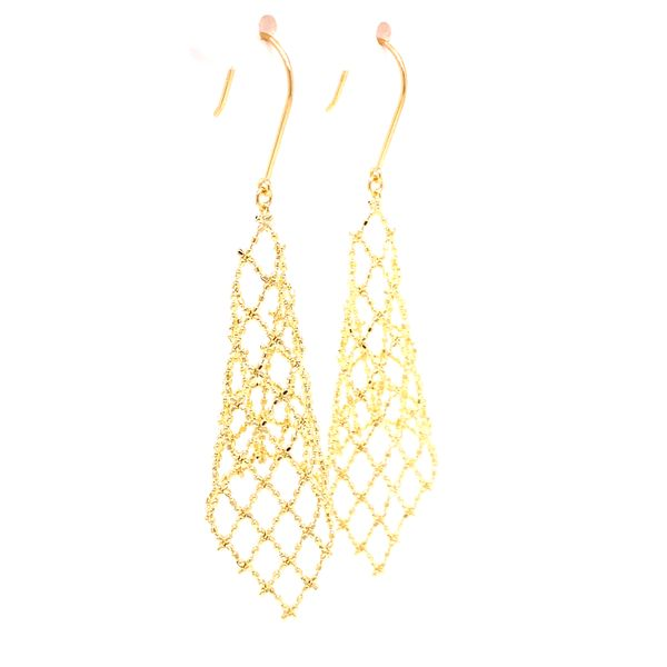 Bead Mesh Wire Dangle Earrings Image 2 Blue Marlin Jewelry, Inc. Islamorada, FL