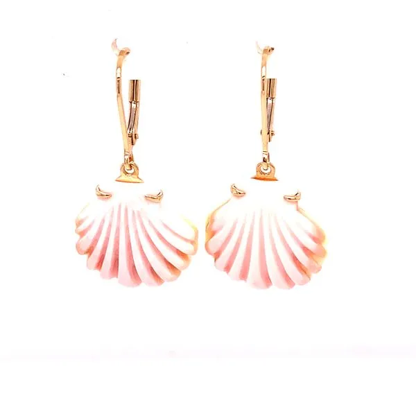 Denny Wong Shell/Conch Shell Leverback Earrings Blue Marlin Jewelry, Inc. Islamorada, FL