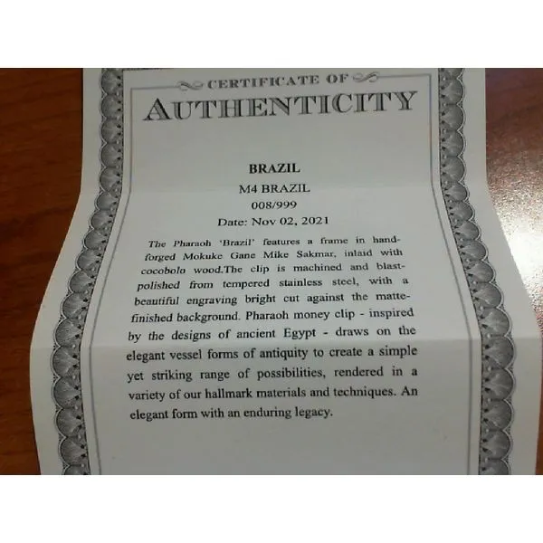 William Henry 'Brazil' Money Clip Image 2 Blue Marlin Jewelry, Inc. Islamorada, FL