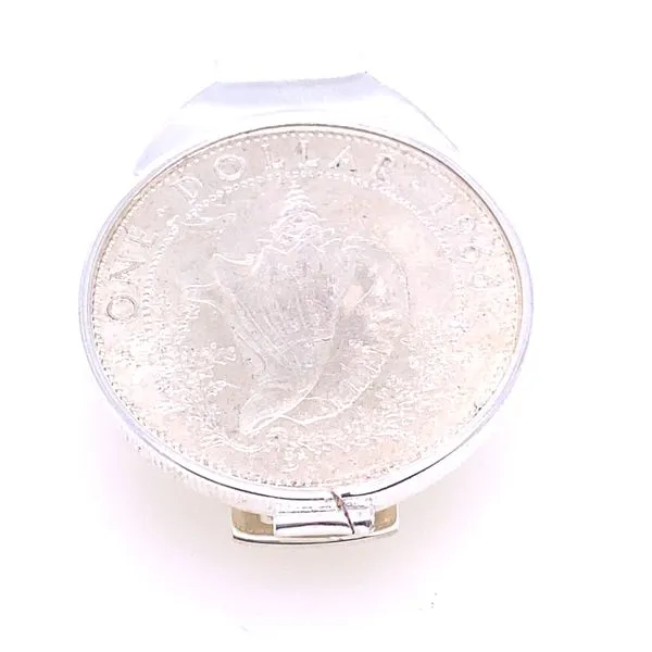 Silver Conch 1966 Money Clip Image 2 Blue Marlin Jewelry, Inc. Islamorada, FL