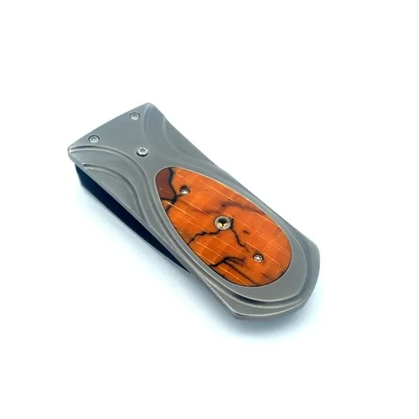 William Henry Beech Wood Money Clip Blue Marlin Jewelry, Inc. Islamorada, FL