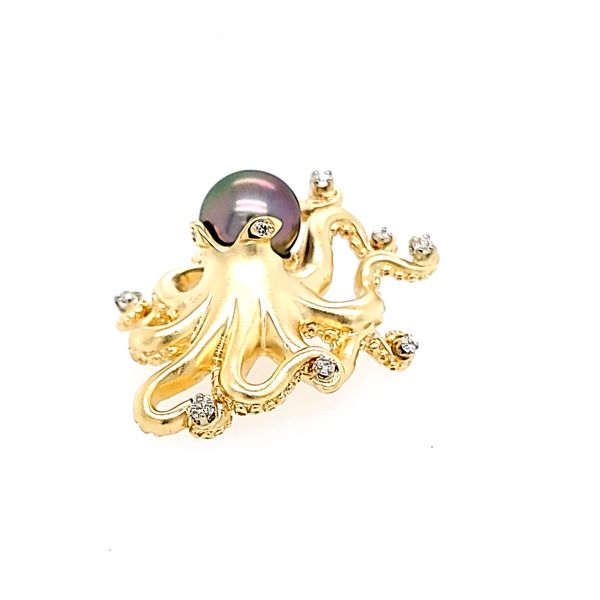 Tahitian Pearl Gold Octopus Pendant Blue Marlin Jewelry, Inc. Islamorada, FL