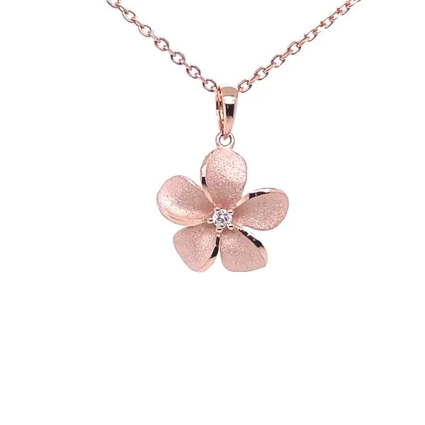 Denny Wong Plumeria Flower Pendant Blue Marlin Jewelry, Inc. Islamorada, FL