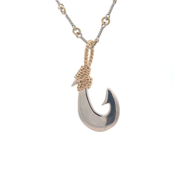 14K/Silver Hawaiian Hook Pendant Blue Marlin Jewelry, Inc. Islamorada, FL