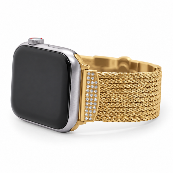 Alor Stainless Steel Diamond Apple Watch Band Blue Marlin Jewelry, Inc. Islamorada, FL