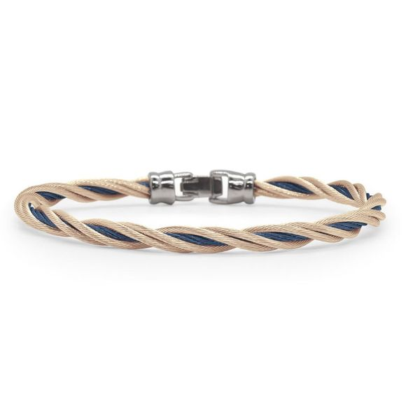 ALOR Blueberry & Carnation Cable Double Twist Bracelet Blue Marlin Jewelry, Inc. Islamorada, FL