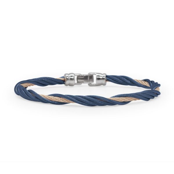 ALOR Blueberry & Carnation Cable Modern Twist Bracelet Blue Marlin Jewelry, Inc. Islamorada, FL