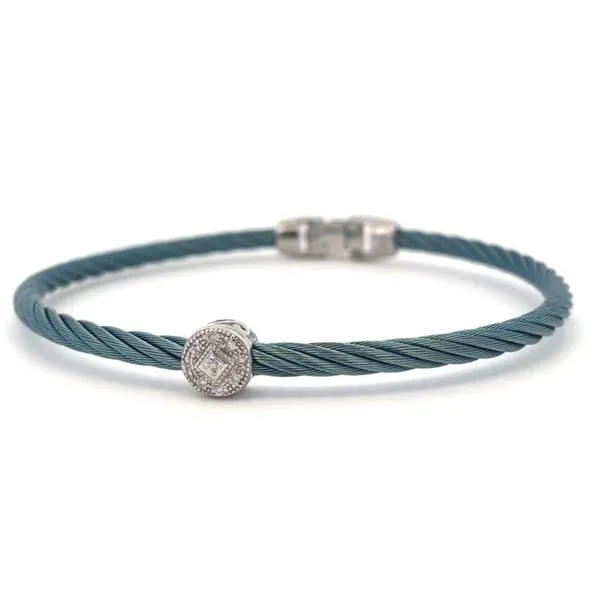 ALOR Diamond Station Island Blue Bangle Blue Marlin Jewelry, Inc. Islamorada, FL