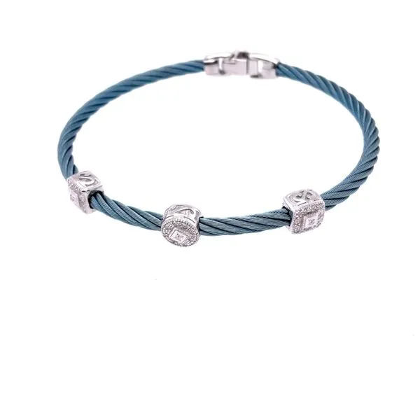 ALOR Diamond Island Blue Bangle Blue Marlin Jewelry, Inc. Islamorada, FL