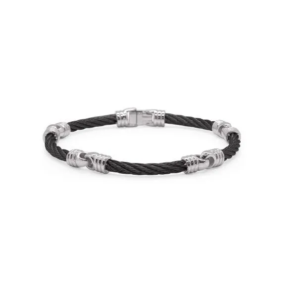 ALOR Black Cable Link Soft Bracelet Blue Marlin Jewelry, Inc. Islamorada, FL