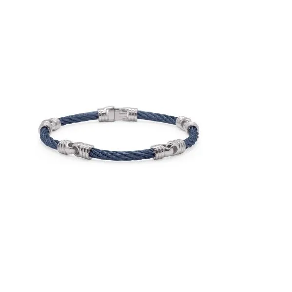 ALOR Blueberry Cable Link Soft Bracelet Blue Marlin Jewelry, Inc. Islamorada, FL