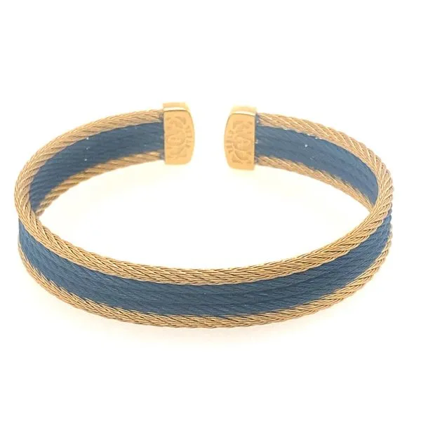 ALOR Blueberry and Yellow 5 Row Cable Cuff Blue Marlin Jewelry, Inc. Islamorada, FL